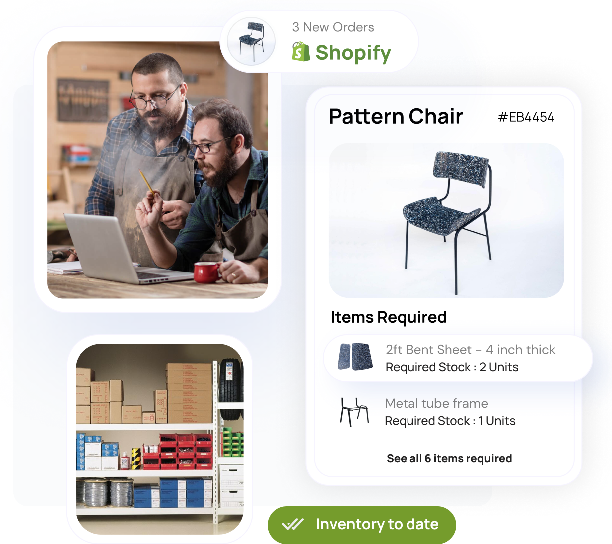 manage granular level bills of material when making products