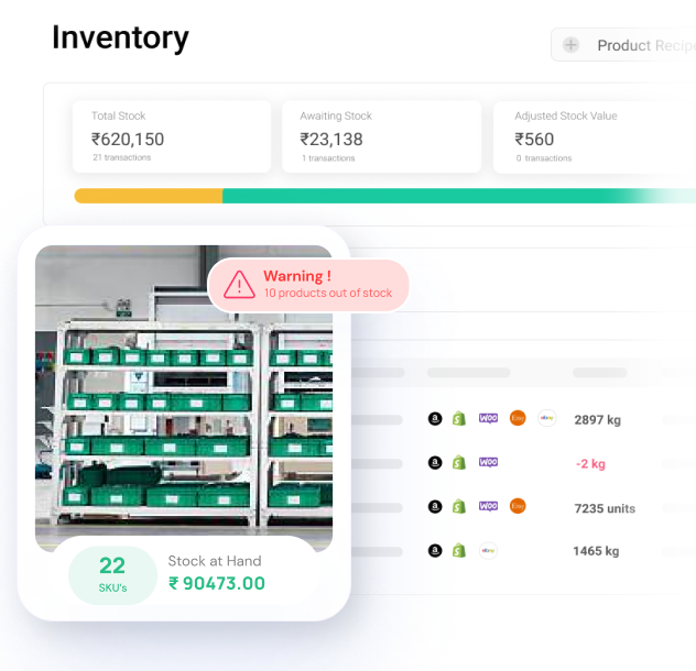 manage granular level bills of material when making products